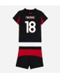 AC Milan Christopher Nkunku #18 Replika Hemmakläder Barn 2025-26 Kortärmad (+ byxor)